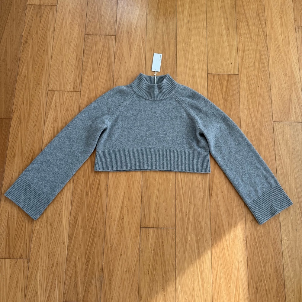 Reformation Garrett Cashmere cropped sweater